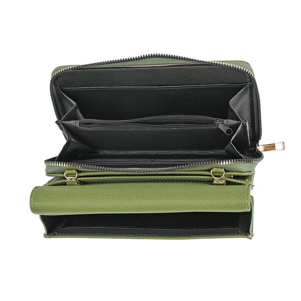 Modische Sling-Crossbody-Tasche mit RFID-Schutz, Grün image number 11