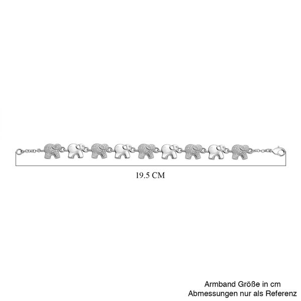 Elefanten-Armband im Designer-Stil, 19cm image number 5