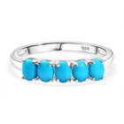 AA Amerikanischer Sleeping Beauty Türkis Ring 925 Silber platiniert (Größe 21.00) ca. 0.88 ct