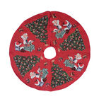 Weihnachtsbaum Rock, Weihnachtsmann und Weihnachtsbaum Muster, Durchmesser 100 cm image number 0