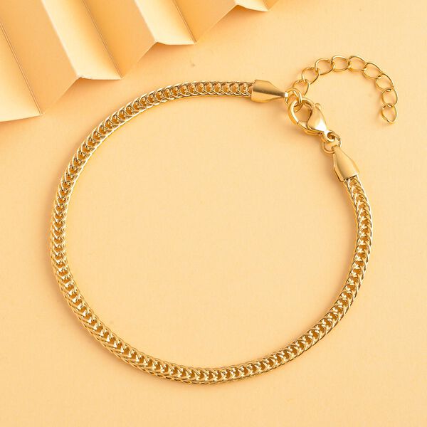 Fuchsschwanz Armband, ca. 19 cm, Edelstahl, ca. 4,30g, goldfarben image number 2