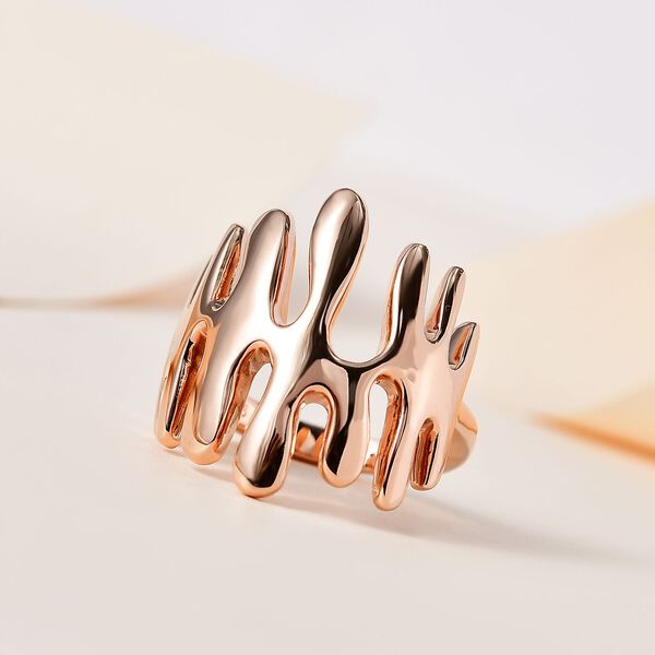 Lucy Q Splash Kollektion- Ring in Silber mit Ros&eacute;gold Vermeil image number 1