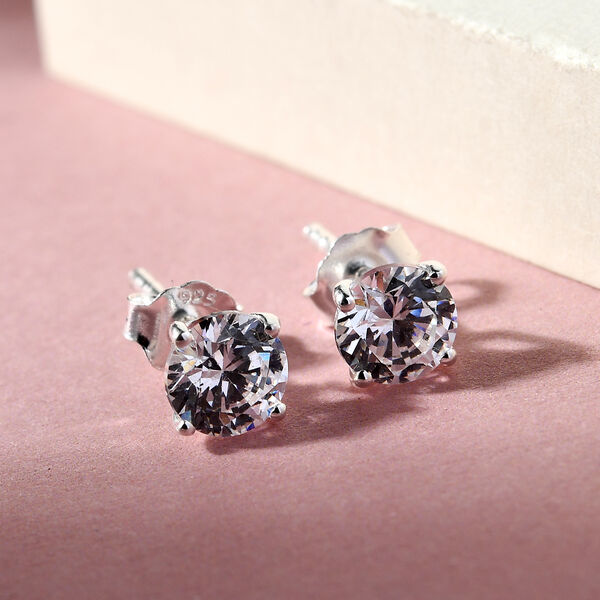 LUSTRO STELLA - feinste Zirkonia-Ohrringe, 925 Silber image number 2