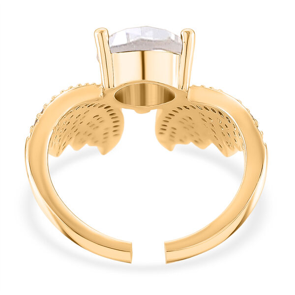 Wei&szlig;er Zirkonia Ring Nickelfreies Messing (Gr&ouml;&szlig;e 17.00) image number 4