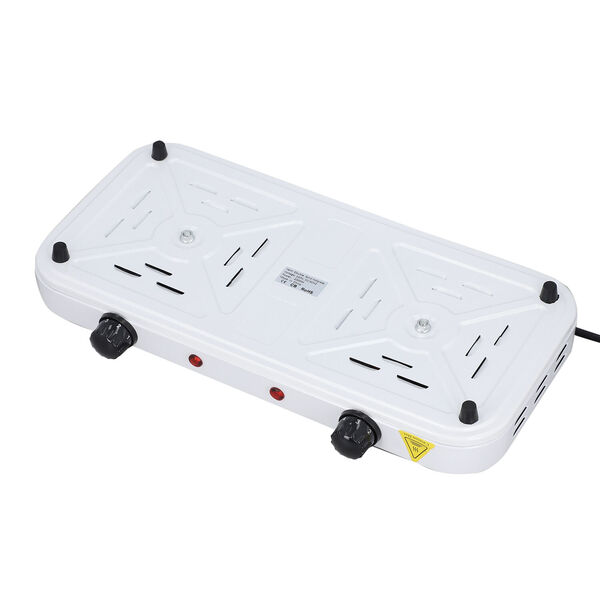 HOMESMART: Doppelkochplatte, 2000 Watt, Wei&szlig;&nbsp; image number 4