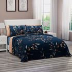 SERENITY NIGHT: 3er-Set 100% Maulbeer Seidensteppdecke und Kissenbezüge (135x200 - 80x80 - 40x80 cm) dunkelgrün