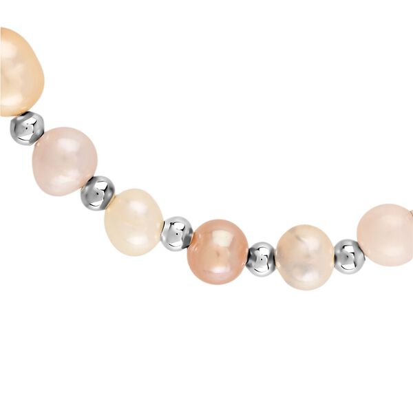 Mehrfarbiges Süßwasserperle 15,25+3,5cm Armband image number 4