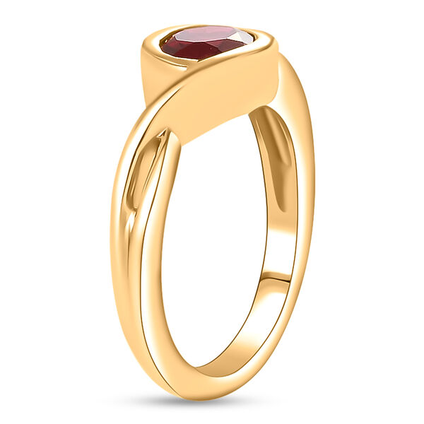 Rhodolith Granat Ring 925 Silber vergoldet  ca. 1,11 ct image number 7