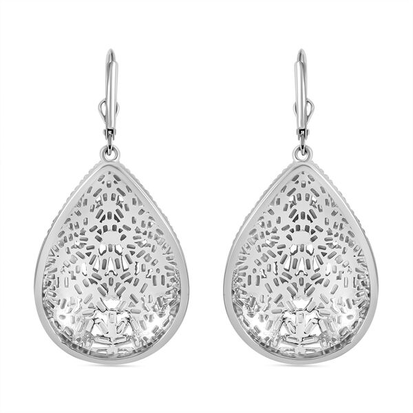 Wei&szlig;er Zirkonia Ohrringe 925 Silber rhodiniert ca. 5,50 ct. image number 4