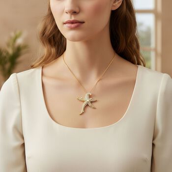 Wei&szlig;er Zirkonia, Wei&szlig;e Muschelkernperle Halskette ca. 52 cm Nickelfreies Messing