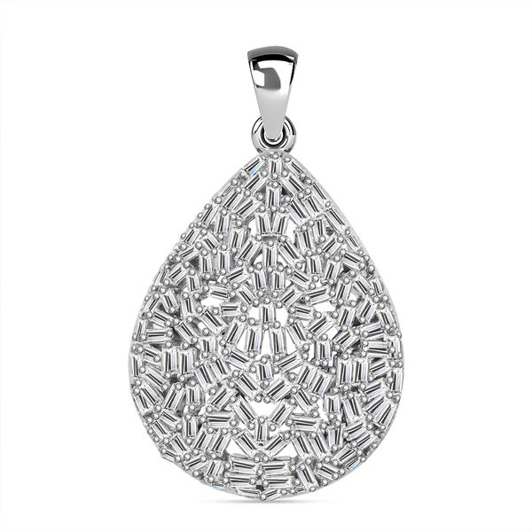 LUSTRO STELLA - Wei&szlig;er Zirkonia Anh&auml;nger