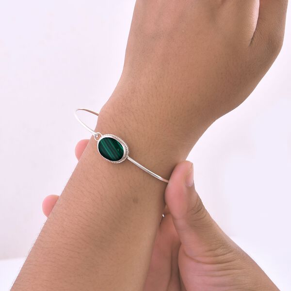 Malachit Armreif, 19 cm -12,96 ct. image number 2