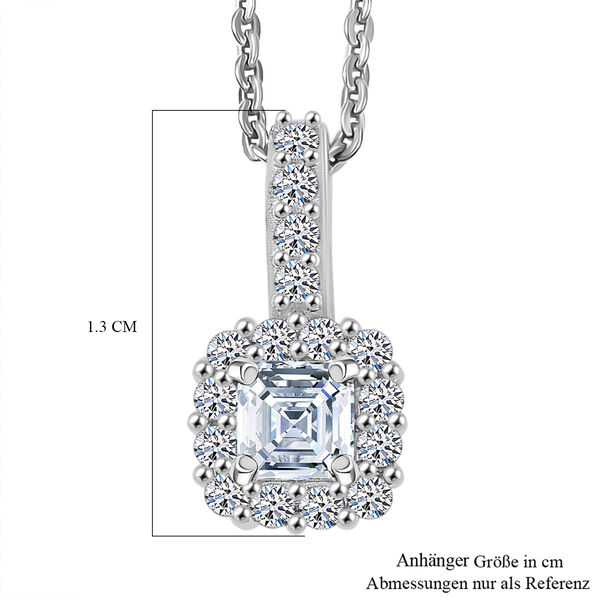 LUXURIANT 2er-Set SI-GH Labor Diamant Anh&auml;nger mit 45cm Kette image number 8