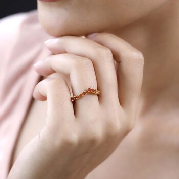 AA Feueropal Ring, 925 Silber Gelbgold Vermeil, (Gr&ouml;&szlig;e 19.00) ca. 0.43 ct