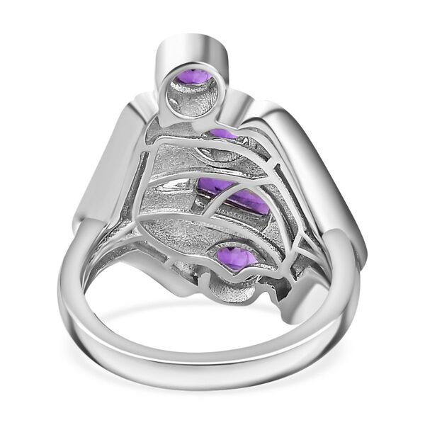 Afrikanischer Amethyst Ring Messing (Gr&ouml;&szlig;e 18.00) ca. 1,27 ct image number 6