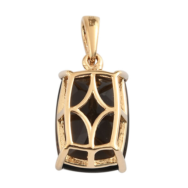 Rauchquarz Anh&auml;nger 925 Silber vergoldet ca. 6,52 ct image number 4