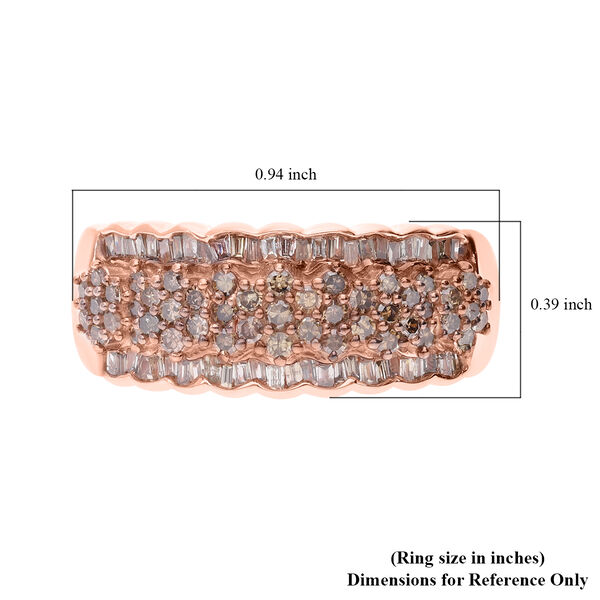 Natürlicher Champagner Diamant-Ring - 1 ct. image number 4