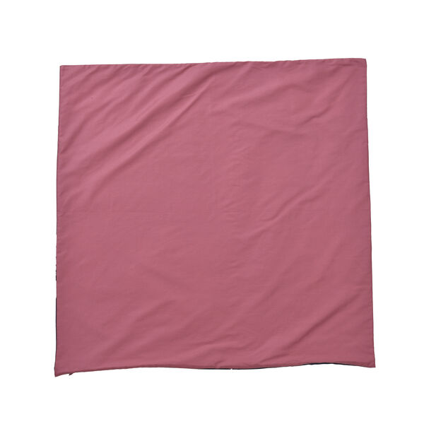 2er-Set, 3D Digitaldruck Bettbezug und Kissenbezug, Größe 135x200 cm und 80x80 cm, Blumenmuster, Dunkelblau image number 4