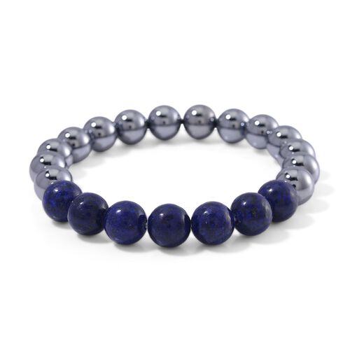 Flexibles Terahertz und Lapislazuli Armband - 140 ct. image number 0