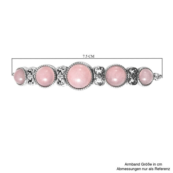 Rosenquarz Bolo-Armband, 15.25 cm, Edelstahl ca. 15,50 ct image number 6