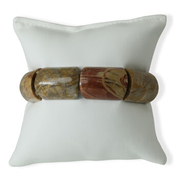 Picasso Jaspis Armband Flexibel (ca. 15.25 cm) ca. 350,00 ct.