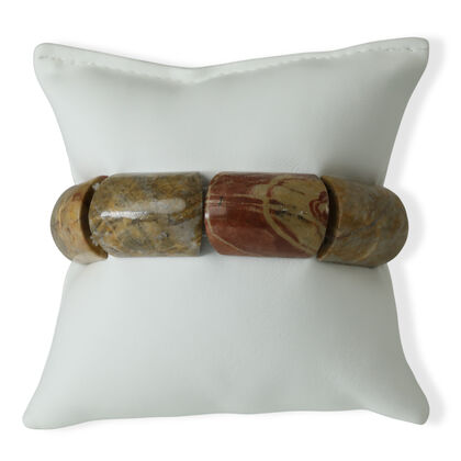 Picasso Jaspis Armband Flexibel (ca. 15.25 cm) ca. 350,00 ct.