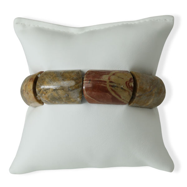 Picasso Jaspis Armband Flexibel (ca. 15.25 cm) ca. 350,00 ct.