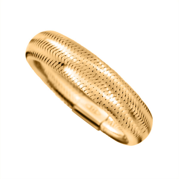 Maestro Kollektion - flexibler, italienischer Ring in 585 Gelbgold (Größe 16-18) image number 4