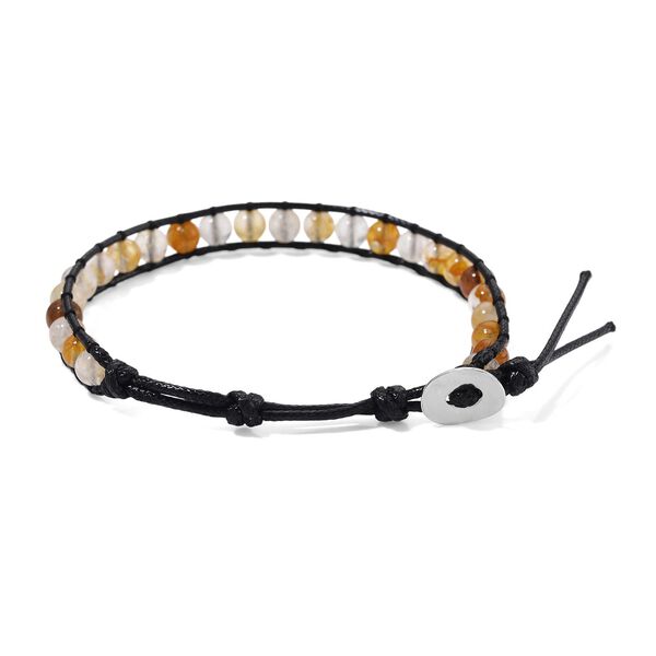 Flexibles mehrfarbiges Hämatoid-Quarz Armband - 35 ct. image number 4