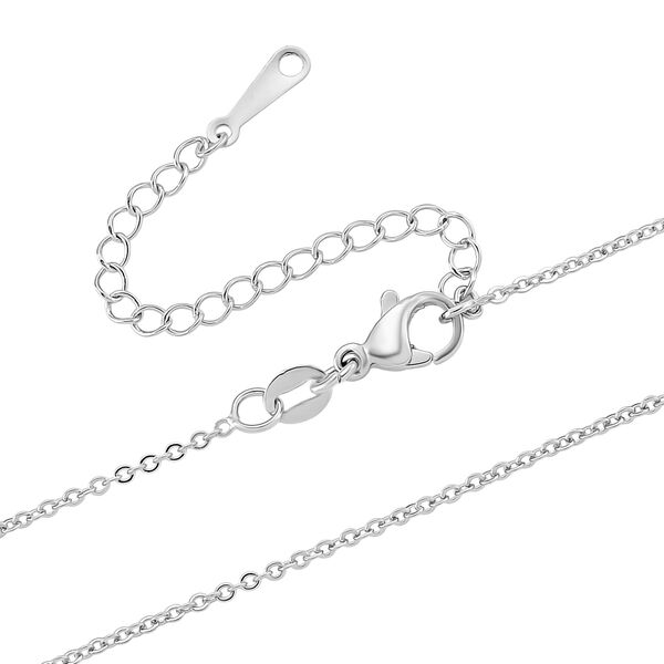 Weißer Süßwasserperle und Zirkonia Anhänger mit 50+5cm Kette image number 6