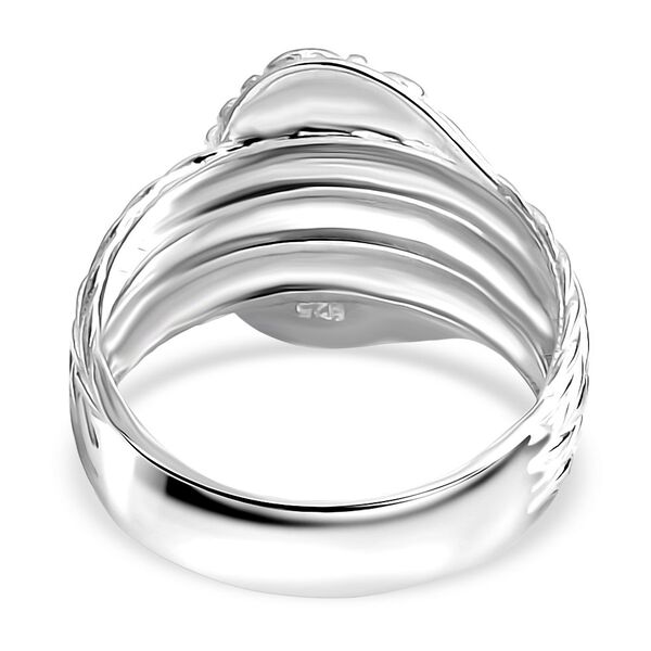 Royal Bali - D Joy 925 Silber Padian Schnalle Ring (Größe 21.00) ca. 6,10g image number 4