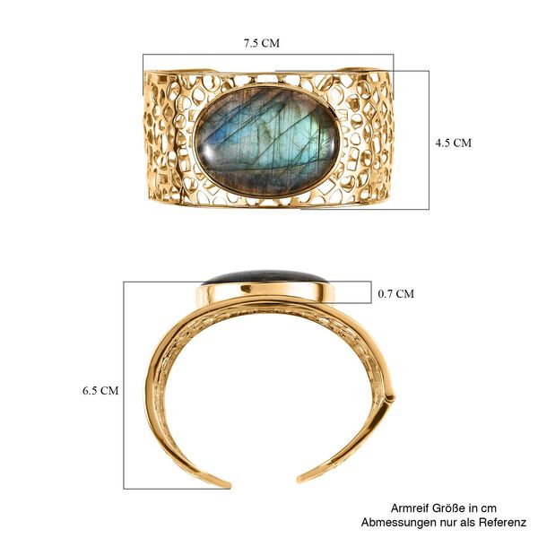 Labradorit Armreif, 19 cm - 72,93 ct. image number 6