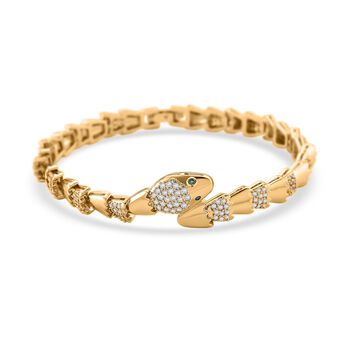 Wei&szlig;er Zirkonia Armband ca. 19 cm Nickelfreies Messing 2.00 ct