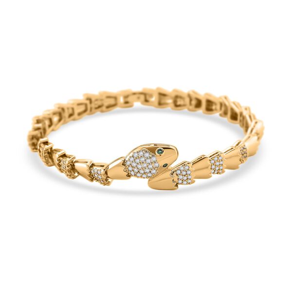 Wei&szlig;er Zirkonia Armband ca. 19 cm Nickelfreies Messing 2.00 ct