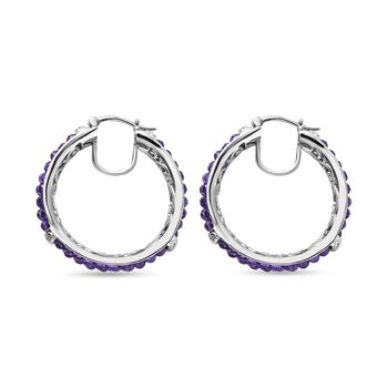 Afrikanischer Amethyst Ohrringe Reines Messing ca. 21,00 ct.