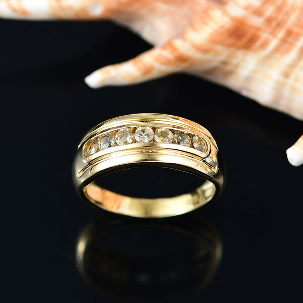 AA Nat&uuml;rlicher goldener Tansanit Ring - 0,57 ct. image number 2