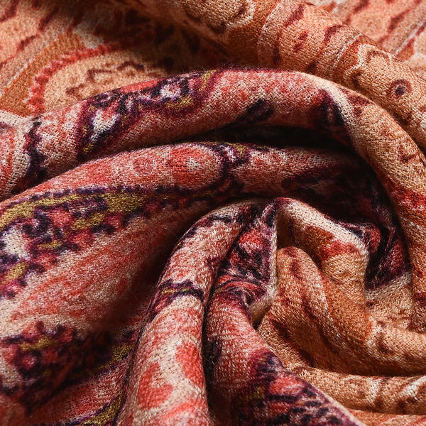 LA MAREY - 100% Kaschmirwolle Schal, Gr&ouml;&szlig;e - 70 x 190cm. Orange image number 6