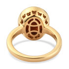 Sonnenstein Ring, 925 Silber vergoldet  ca. 4,85 ct image number 5