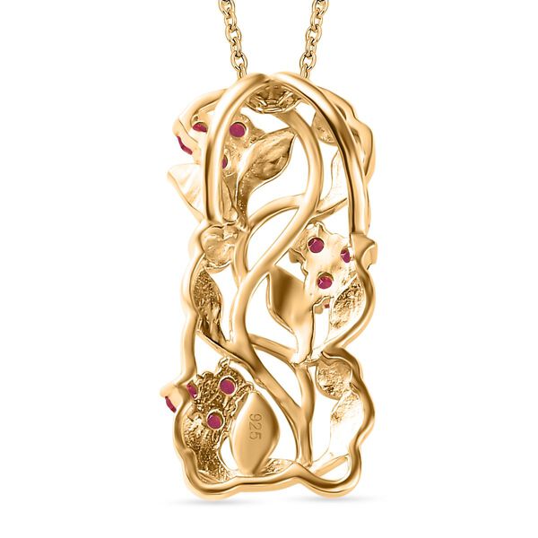 ALLORO AA afrikanischer Rubin-Anh&auml;nger mit 45cm Kette - 0,39 ct. image number 7