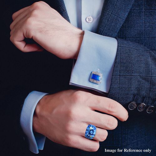 Blauer Ring im Murano-Stil image number 1