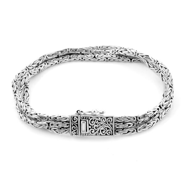 Royal Bali Kollektion - Borobudur-Armband, ca. 19 cm, 925 Silber ca. 28,70g image number 3