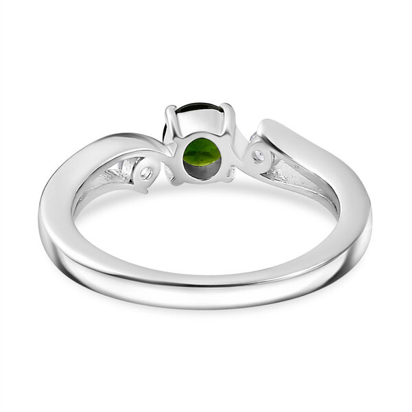 Nat&uuml;rlicher Chromdiopsid und Zirkon-Ring - 0,69 ct. image number 6