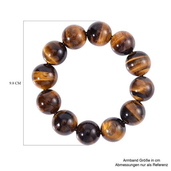 Gelbes Tigerauge Armband (19-21 mm), 18 cm, ca. 650.00 ct image number 4