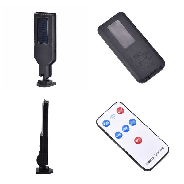 Sensor-Solar-Stra&szlig;enlampe Material, Solar-LED, mit Fernbedienung, schwarz image number 5