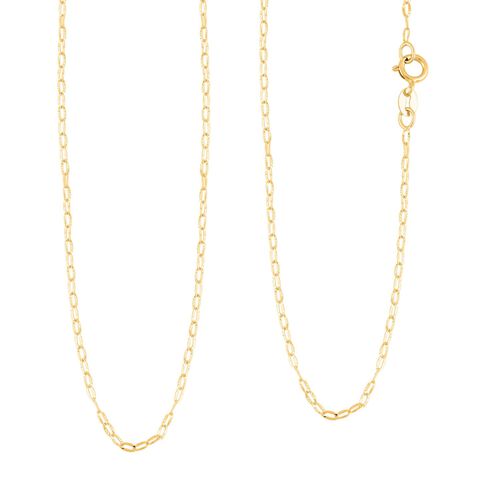 417 Gold Gelbes Gold Halskette ca. 50 cm ca. image number 0