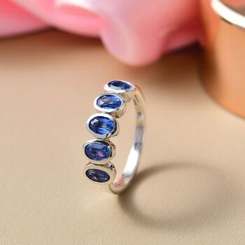 D'Joy Kyanit Ring 925 Silber platiniert (Gr&ouml;&szlig;e 19.00) ca. 1,63 ct