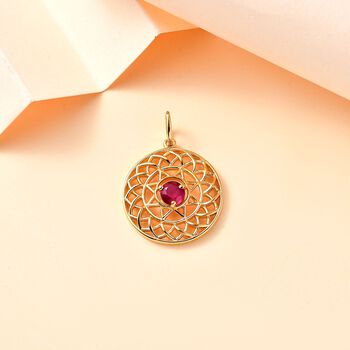 Afrikanischer Rubin Anh&auml;nger, ca. 0.86 ct.