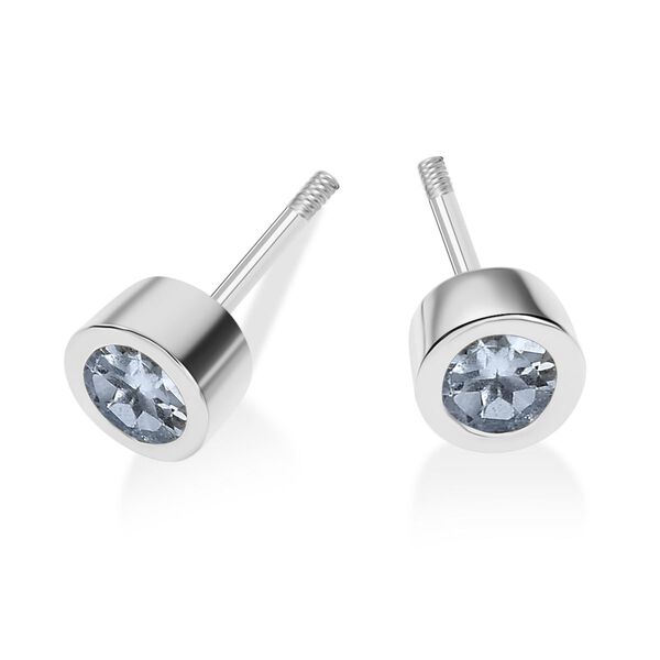 Aquamarin Ohrringe, 925 Silber rhodiniert - 0,51 ct. image number 6