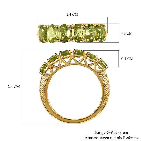 Nat&uuml;rlicher Peridot-Ring - 3,03 ct. image number 7