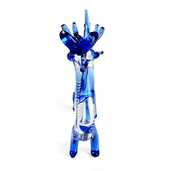 "Dragon glass ormaments Material:Glass Color:Blue Size:9*2*6CM" image number 3